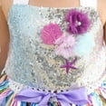 thumbnail image 2 of Vedolay Dresses Little Girls' Sequin Mesh Flower Ball Gown Party Dress Tulle Prom,Purple 10-12 Years, 2 of 5