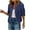 Dark Blue, variant on Dezsed Women's Sequin Fitted Long Sleeve Zipper Bomber Jacket Party Bomber Blazer Cardigan Casual Outwear Hot Pink L