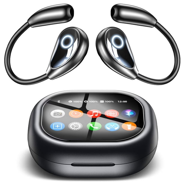 VEAT00L Auricular Bluetooth, Pantalla Táctil Inteligente, Soporta Tarjeta TF, 60H, con ENC Llamada Clara, Múltiples Modos EQ