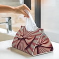 thumbnail image 5 of Kdxio Retro Bow Print Tissue Box Cover,Modern PU Leather Rectangular Tissue Box Holder for Bathroom Living Room Bedroom Office Desk Car Home, 5 of 6