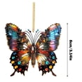 Acrylic Animal Decoration Pendant Creative 2D Butterfly Decoration