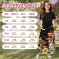 thumbnail image 7 of Uourmeti Mushroom Frog Moon Night Print Dress for Girls Short Sleeve Loose Casual Holiday Dresses Elegant Maxi Floor Length A-Line Dress, Size 11-12 Years, 7 of 7