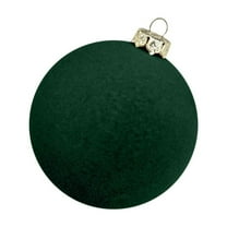 Christmas Balls Ornaments 12 Pcs Velvet Flocked Christmas Tree Ball Plastic Balls Xmas Decorative Hanging .36 Inch Set for Party Decoration