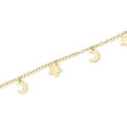 thumbnail image 2 of Pure Collection by Ross-Simons Italian 14kt Yellow Gold Moon and Stars Bracelet, Women's, Adult, 2 of 7