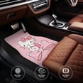 thumbnail image 4 of Hello Kitty(4) Car Floor Mats Universal SUV Front Rear Floor Foot Mats 4-Piece Full Set with Non-Slip Rubber Backing, 4 of 6