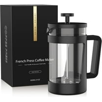 RAINBEAN French Press Coffee Maker, 4 Cup Cafetiere, Perfect for Coffee Lovers, Maximum Flavor Brewer with Stainless Steel Filter, 24 oz/600 ML