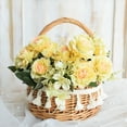 thumbnail image 3 of 3X Cesta de Almacenamiento Tejida y Cinta para Bodas, Cestas de Flores para Niñas, Cesta de Flores de Mimbre para Decoración del Jardín del Hogar., 3 of 9
