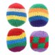 thumbnail image 2 of 4pcs Knit Juggling Balls Multicolored Crochet Kick Sack Crochet Ball Sacks for Preschool Activities Indoor and Outdoor Play, 2 of 3