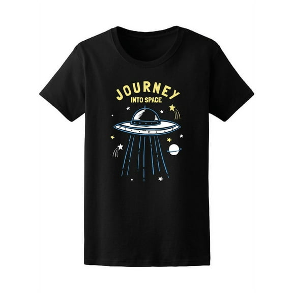 Journey To Space With Spaceship T-Shirt Women -Image by Shutterstock, Female x-Large
