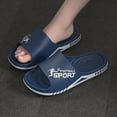 thumbnail image 4 of Men's Slippers Comfortable Quick Wide Mens Slippers Mens Slippers S Drying Non Solid Shower Men House Slippers House Slippers for Men Memory Foam Room Massage Soft Sole Boot Slippers for, 4 of 8