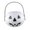 White, variant on Wadada Pumpkin Candy Bucket, Plastic Pumpkin Bucket 3.7x6.9 In Portable Pumpkin Pail with Handle Reusable Cute Halloween Candy Bucket for Trick or Treat Party, Halloween Pumpkin Bucket