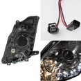 thumbnail image 2 of AKKON - For Nissan 350Z Fairlady Z Z33 Smoked Smoke DRL Daylight LED Strip Xenon HID Type Projector Headlights, 2 of 2