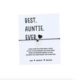 thumbnail image 2 of Black & Silvertone Heart 'best Auntie Ever' Adjustable Bracelet, 2 of 2