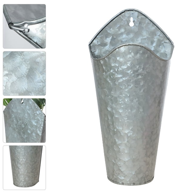 Homoyoyo 1Ud Maceta De Hierro Para Pared Color Plateado Ideal Para Plantas Y