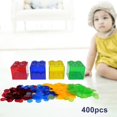 thumbnail image 4 of Milaget Transparent Assorted Colored Bingo Chips Playing Cards Game Tokens Child Math Assort Jar 400 Chips, 4 of 7