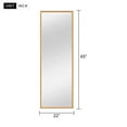 thumbnail image 2 of NeuType Full Length Mirror Floor Mirror with Standing Holder BedroomLocker Room StandingHanging Mirror Dressing Mirror Wall-Mounted Mirror (Titanium gold), 2 of 6