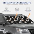 thumbnail image 4 of Easygdp Swan And Dragonflies for 2 PCS Foldable Car Sun Shade Front Windshield Sun Protection Cover for Car, SUV, Truck-Medium, 4 of 6
