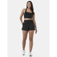 thumbnail image 2 of Avia Women's FeatherStretch Trouser Shorts, Sizes XS-XXXL, 2 of 5