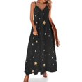 thumbnail image 1 of Vestido sin mangas STARS, trajes de playa para mujer, vestidos de noche, vestido de verano, vestido diario de verano para mujer, 1 of 7