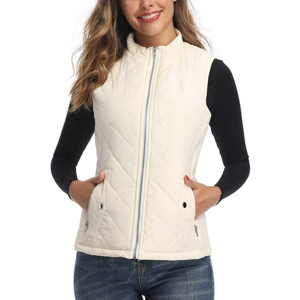 Art3d Women's Vests Zip up Quilted Padded Lightweight Vest for Women