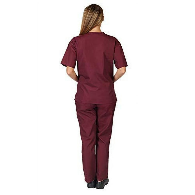 Men's Dark Burgundy Scrub Set, Easy Care Nurse Uniform, Custom Scrub,stretchy  Fabric Uniform, Medical Scrub,odor Resistant Scrubs,et1016lv -  Canada