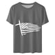thumbnail image 3 of Camisetas de Manga Corta para las Mujeres, Blusa de Manga Corta de la Moda Del Día de la Independencia Hecha de Poliéster Cómodo para la Primavera Verano, Blusas de Manga Corta para las Mujeres, 3 of 7