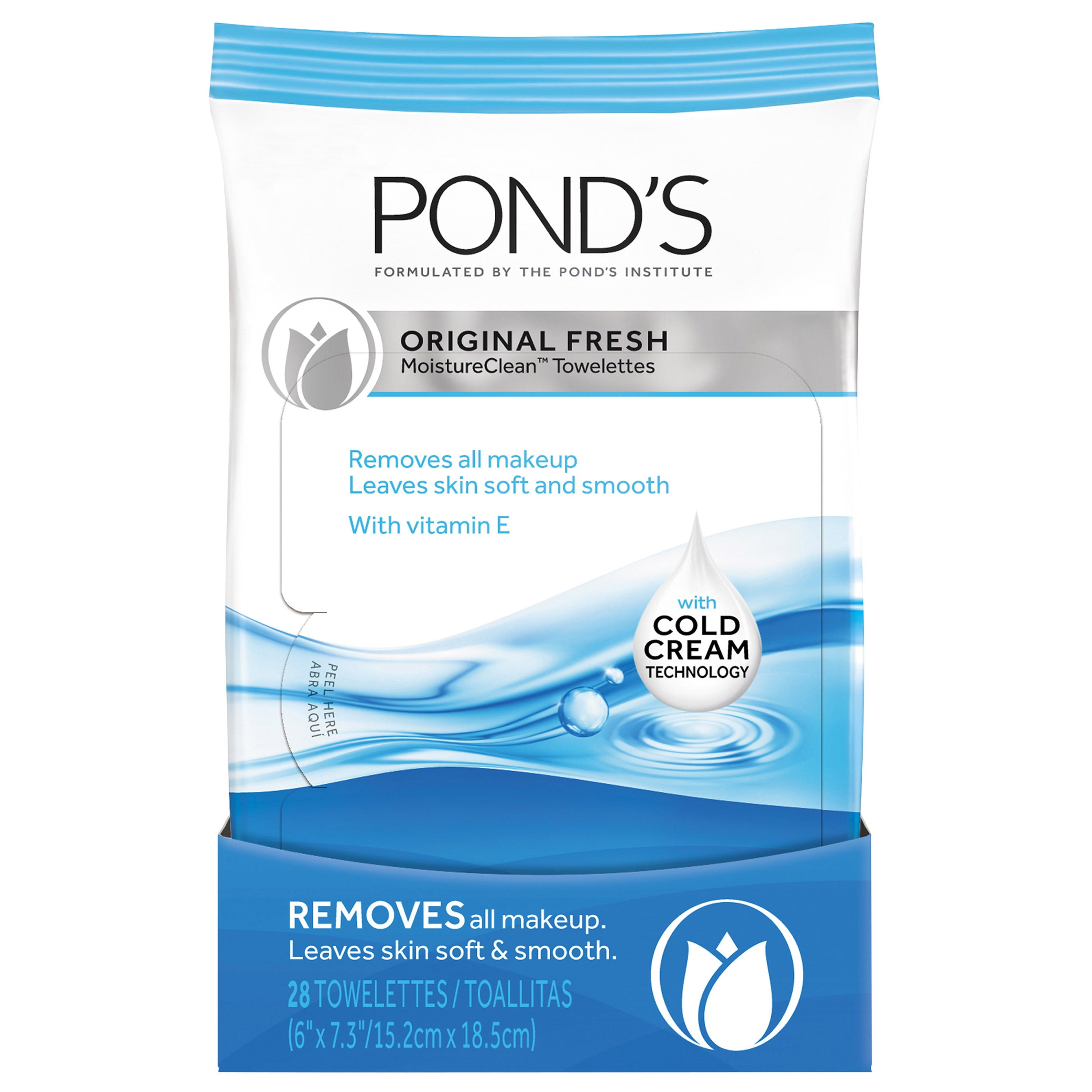 Pond's Original Fresh Makeup Remover Wipes, 28 ct Walmart