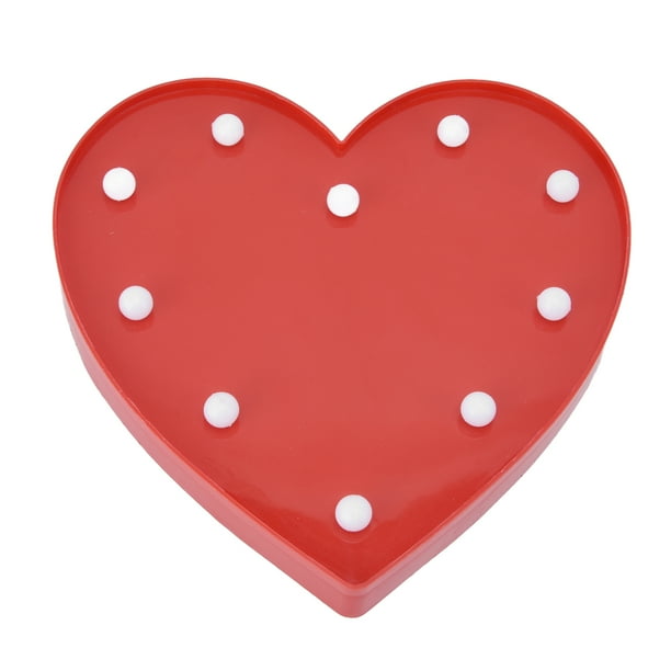 Luz nocturna en forma de corazón, luz nocturna en forma de corazón, lámpara LED en forma de corazón para niños, lámpara LED de noche en forma de corazón, confiable y duradera Jadeshay A