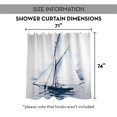 thumbnail image 6 of Creative Products White Sailboat 71x74 Shower Curtain, 6 of 6