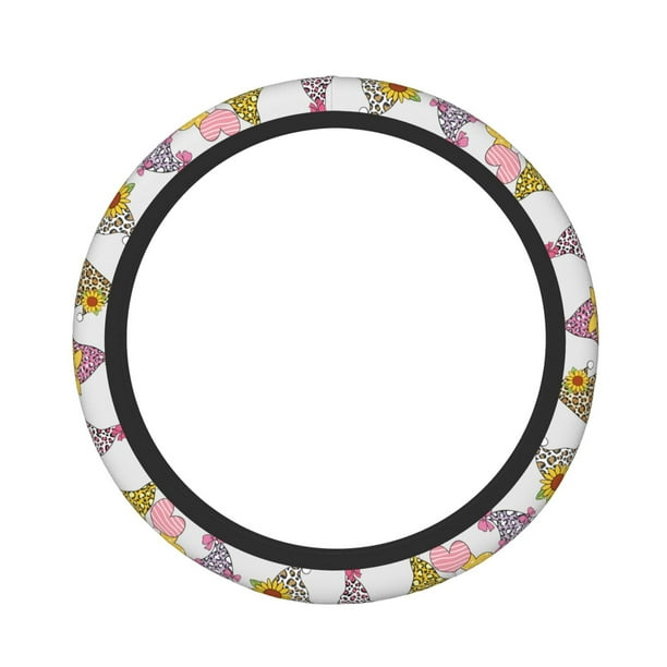 Balery Have a Nice Day Fundas elásticas antideslizantes para volante, funda protectora universal para hombre y mujer, 15 pulgadas, accesorios para coche.