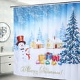 thumbnail image 4 of Shower Curtain,200x180cm Christmas Themed Pattern Bathroom Accessories Waterproof Shower Curtain Exquisite Design, 4 of 8