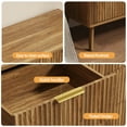 thumbnail image 5 of YouTrend Fluted 7 Drawers Dresser, 55.1" Wide Modern Chest of Drawers with Wood Foot, Dresser TV Stand Up to 65 Inch TV, Wood Drawer Organizer for Bedroom, Living Room, Hallway, 5 of 7