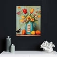 thumbnail image 4 of Nawypu Tulip Flower Farmhouse Canvas Wall Art Farmhouse Pictures Wall Decor Hummingbird Canvas Painting Prints Today I Choose Joy Artwork Modern Home Decoration Framed for Living room Bedroom, 4 of 4