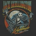 thumbnail image 2 of Women's The Nightmare Before Christmas Retro Jack Skellington Graphic Tee Black Large, 2 of 4