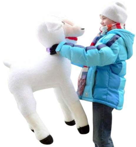 big stuffed lamb
