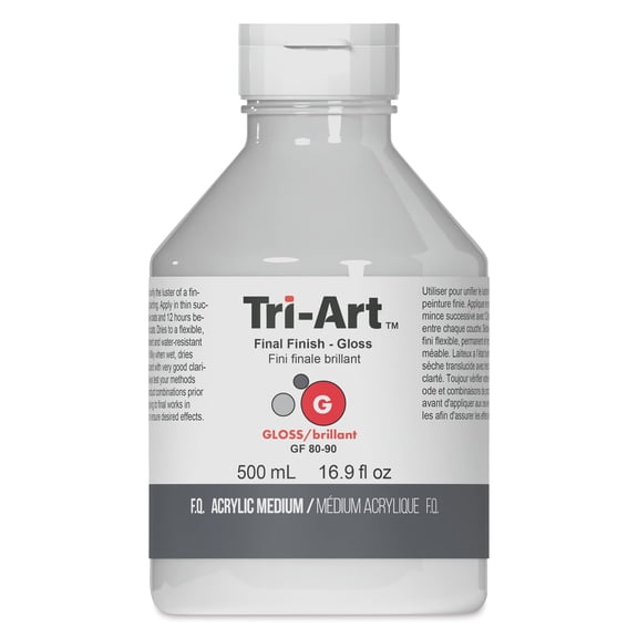 Tri-Art Acrylic Final Finish - Gloss, 500 ml, Bottle