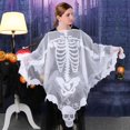 thumbnail image 2 of OurWarm Halloween Poncho for Women Black Lace Spider Web Cape Skeleton Poncho Adult Size Day of The Dead Costume 60 x 60 Inch, 2 of 4