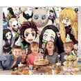 thumbnail image 5 of Demon Slayer Theme Birthday Flag Background Banner Children's Party Decoration supplies Photography Photo Prop ,70.8x43.3inch., 5 of 5