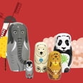 thumbnail image 4 of Wooden Animal Nesting Dolls 5 Layer Russian Nesting Dolls Gift For Kids Adults, 4 of 7