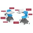 thumbnail image 5 of Luxor Mobile Tablet Arm Chair, 5 of 10