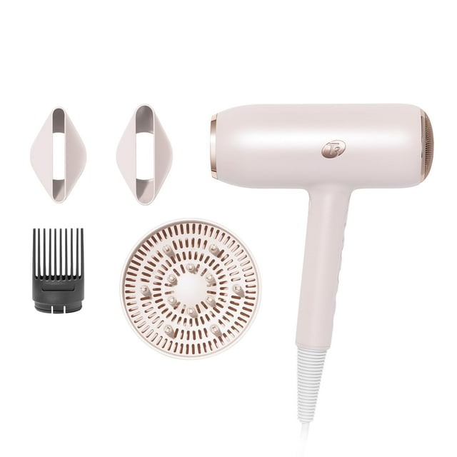 Secador de pelo iónico profesional T3 Featherweight StyleMax con automatización de calor personalizada y 4 accesorios, secado rápido, ligero, con 5 configuraciones de calor y 3 de velocidad, 2 concent
