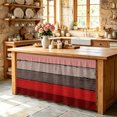 thumbnail image 6 of Red Grey Cabinet Curtain 32"Wx55"L, Dustproof Pantry Door Curtain with Self Adhesive Tape, Vintage Stripe Farmhouse Wood Grain Ombre Tall Storage Cover Privacy Drape for Bathroom Kitchen Laundry Room, 6 of 9