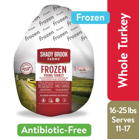 Shady Brook Farms® Whole Turkey, 16-25 lb (Frozen), Serves 11 to 17