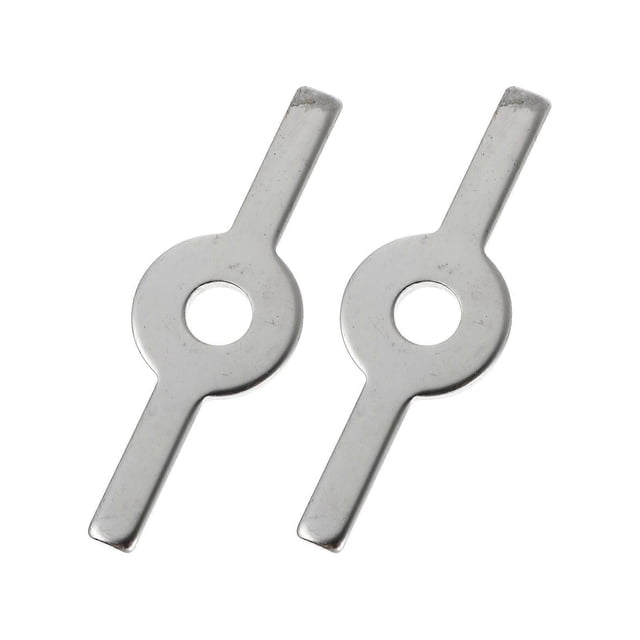 1 Set of 2pcs Stainless Steel Household Meat Grinder Supplies (Silver)
