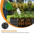 thumbnail image 2 of Uforic 12ftx4ft Extra-Large Raised Garden Bed Kit,Outdoor Galvanized Metal Patio Planter Box with Safety Rubber & Ground Nails&Gloves, for Vegetables Flowers,Black, 2 of 8
