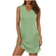 thumbnail image 1 of Sexy Vestido Casual para las Mujeres sin Mangas Cuello en V Vestido de Verano de Color Sólido, Poliéster Ligero con Bolsillos para la Playa, la Fiesta Y el Uso Diario, 1 of 6
