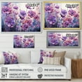 thumbnail image 4 of Designart "Enchanted Surrealism I" Violets Floater Framed Wall Art Living Room, 4 of 5