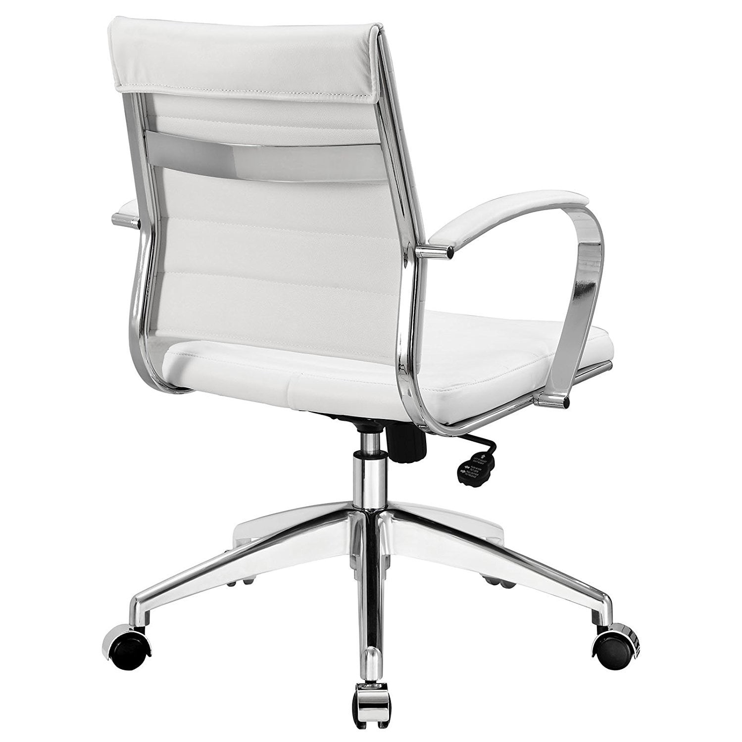 Modway Jive Ribbed High Back Tall Executive Swivel Office Chair With Arms In Terracotta