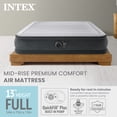thumbnail image 4 of Intex Comfort Deluxe Dura-Beam Plush Air Mattress Bed w/Built-In Pump, Full, 4 of 13