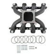 thumbnail image 4 of 300-132 Single Plane Carb Intake Manifold Black For GM LS Gen III IV LS1 LS2 LS6, 4 of 11